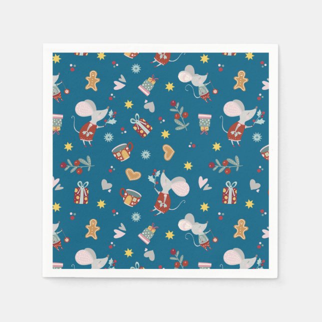 Happy Christmouse Napkin (Front)