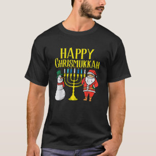 Happy Christmukkah Christmas Hanukkah Pajamas T-Shirt