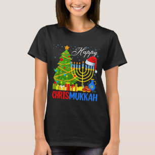Happy Christmukkah Funny Hanukkah Christmas Happy T-Shirt