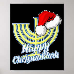 Happy Christmukkah Hanukkah Christmas  Poster