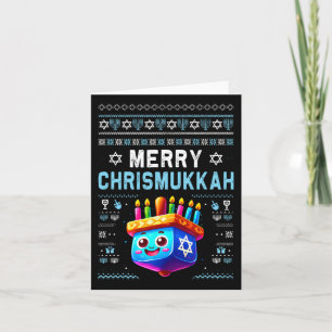 Happy Christmukkah Jewish Christmas Hanukkah Chanu Card