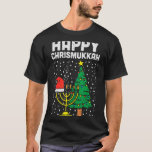 Happy Christmukkah Jewish Christmas Hanukkah Chanu T-Shirt<br><div class="desc">Happy Christmukkah Jewish Christmas Hanukkah Chanukah</div>