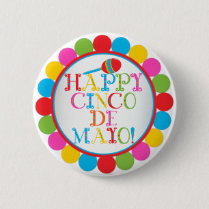 Happy Cinco De Mayo 2 Inch Round Button