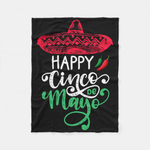 Happy Cinco De Mayo Birthday To Me 5 De Mayo Viva Fleece Blanket