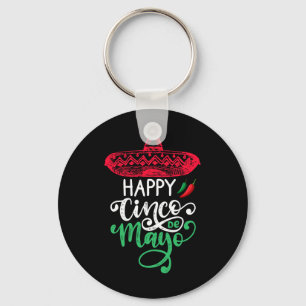 Happy Cinco De Mayo Birthday To Me 5 De Mayo Viva  Keychain