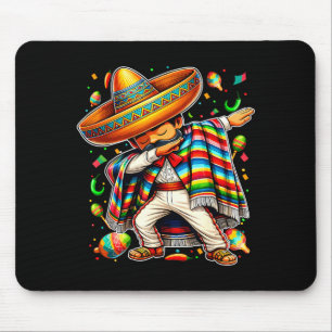 Happy cinco de mayo dabbing boy man mexican mouse pad
