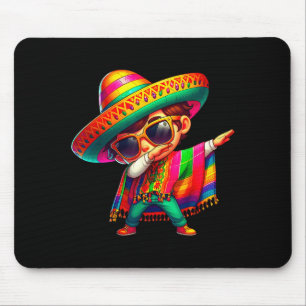 Happy cinco de mayo dabbing boy man mexican mouse pad