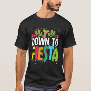 Happy Cinco De Mayo Down To Fiesta Cute Chihuahua  T-Shirt