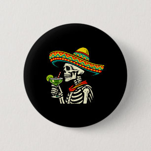 Happy Cinco de Mayo Fiesta Funny Men Mexican Party 2 Inch Round Button