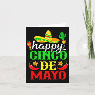 Happy Cinco De Mayo Fiesta Mexican Party 5 De Mayo Card