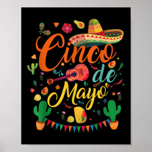 Happy Cinco De Mayo Fiesta Mexican Party 5 De Mayo Poster