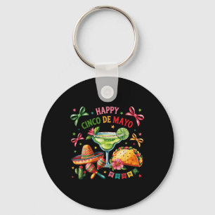 Happy Cinco De Mayo Fiesta Mexican Party Men Women Keychain