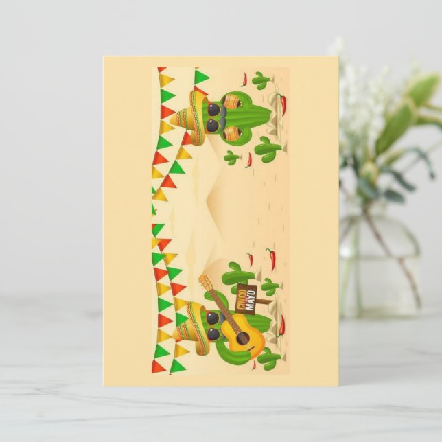 Happy Cinco de Mayo Greeting Card (Standing Front)