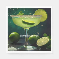 Happy Cinco de Mayo Margarita with Limes Custom