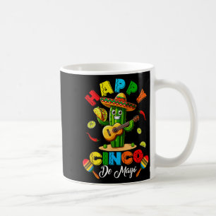 Happy cinco de mayo mexican cactus sombrero tacoHa Coffee Mug