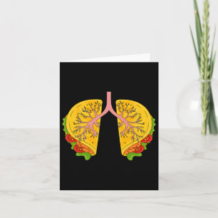 Happy Cinco De Mayo Taco Lungs Respiratory Therapi Card