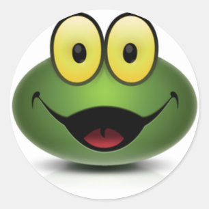 Happy Classic Round Sticker