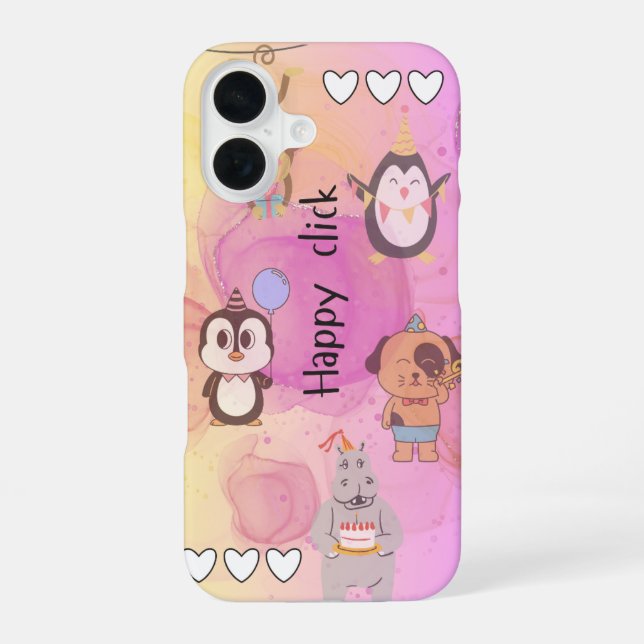 happy click iPhone 16 case (Back)