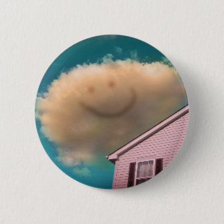 Happy Cloud 2 Inch Round Button