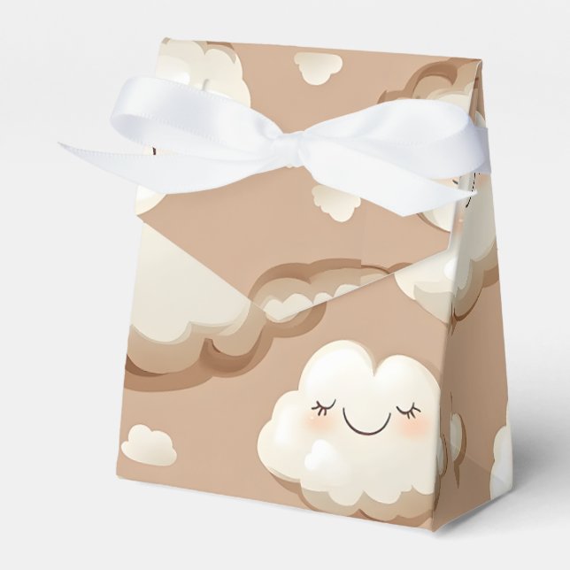 Happy Clouds Favor Box (Front Side)