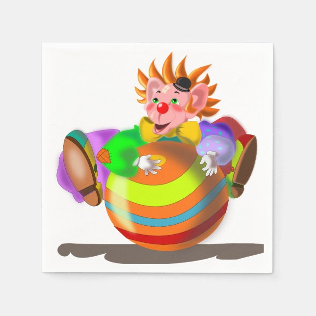 Happy Clown Napkins (Front)