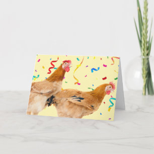 Happy Clucking Birthday Greeting Card