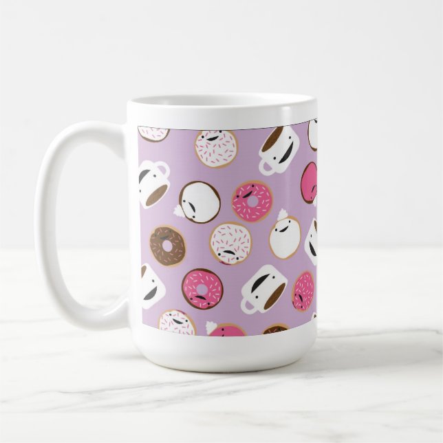 happy coffee & doughnuts coffee mug (Left)