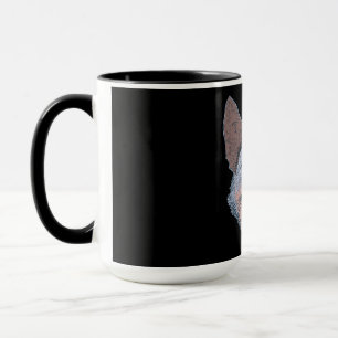 Happy Collie Dog Face Mug
