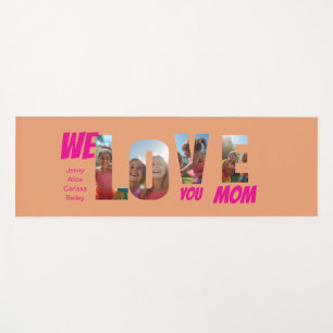 Happy Colorful Personalized Photo Art Yoga Mat