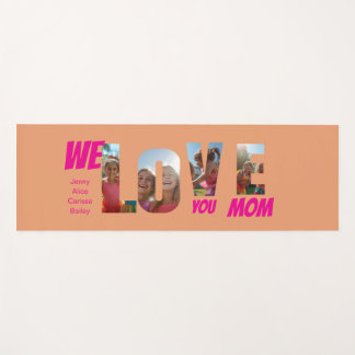 Happy Colorful Personalized Photo Art Yoga Mat