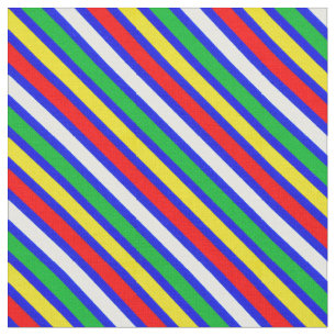 Happy Colorful Stripes Fabric