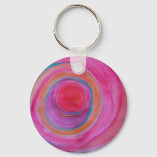 Happy Colourful Bulls- Eye  Key -chain Keychain