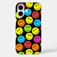 Happy Colourful Smiling Faces Pattern