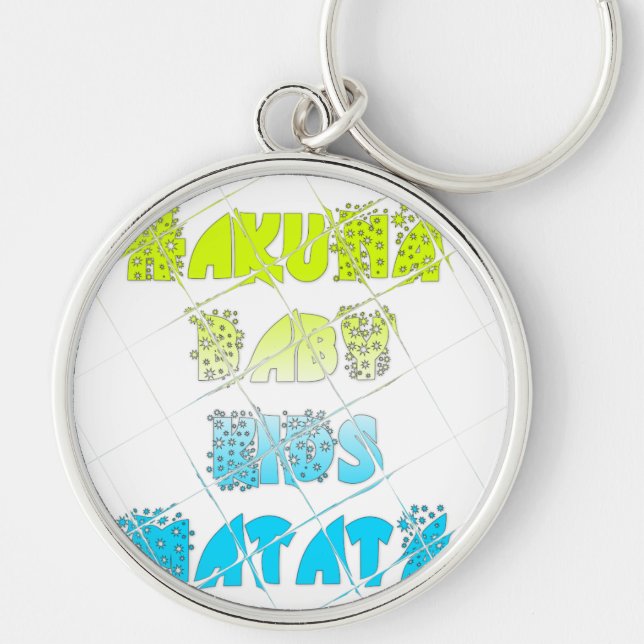 Happy Colours Hakuna Matata Hakunamatata Gift star Keychain (Front)