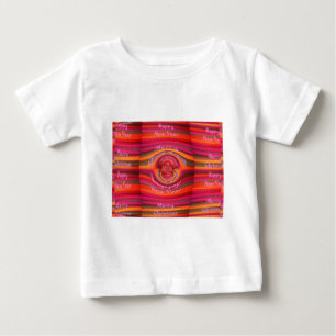 Happy Colours Merry Christmas Happy New Year Desi Baby T-Shirt