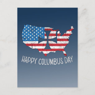 Happy Columbus Day Postcard