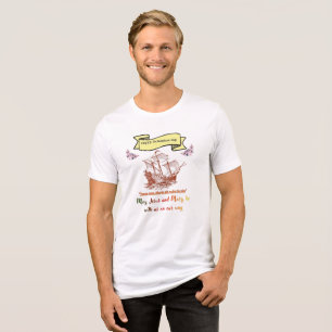 Happy Columbus Day Tri-Blend Shirt