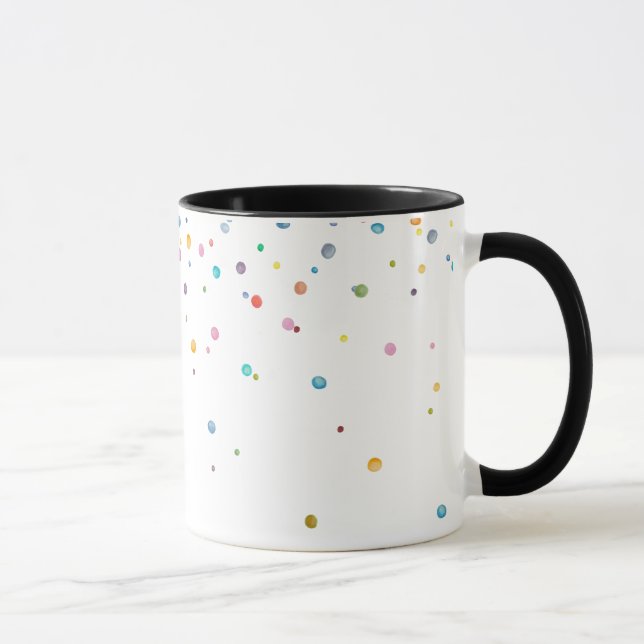 Happy Confetti Dots Mug (Right)