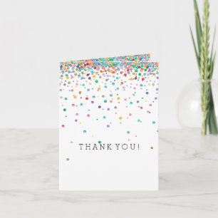 Happy Confetti Dots thank you Card