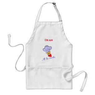Happy Cook Chef Customize with Name Adult Apron