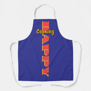 Happy Cooking Blue Chef Apron