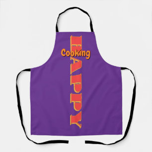 Happy Cooking Purple       Apron