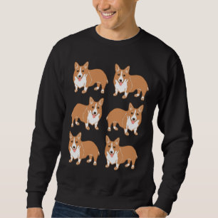 Happy Corgi Pattern Sweatshirt