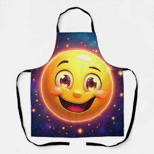 Happy Cosmic Eyes Emoji Apron
