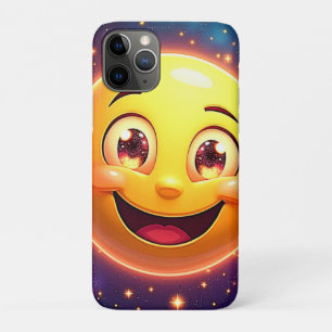 Happy Cosmic Eyes Emoji iPhone 11 Pro Case