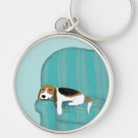 Happy Couch Beagle | Cute Sleeping Dog | Pet Art