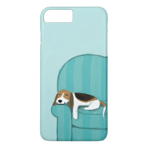 Happy Couch Dog   Cute Beagle   Fun Animal Art Case-Mate iPhone Case