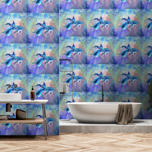 Happy Couple Dolphin Wallpaper