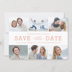 Happy Couple EDITABLE COLOR Save The Date Card
