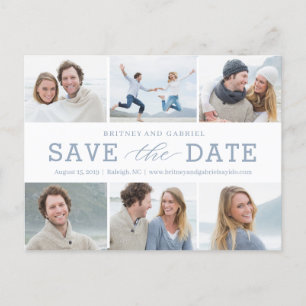 Happy Couple EDITABLE COLOR Save The Date Postcard